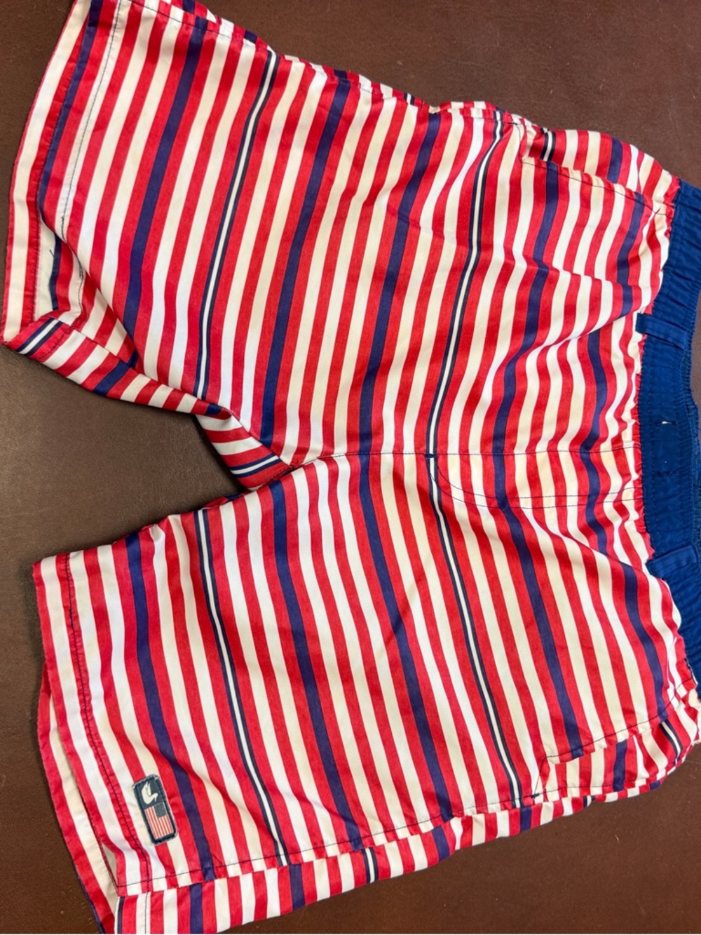 Southern Marsh Boys Swim Suit - Red, White & Blue Striped